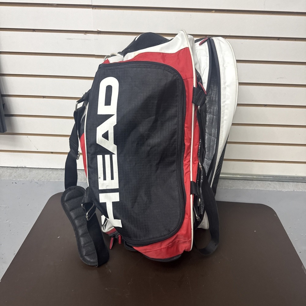 Head Tour Team 4-6 Racquet Equipment Pickleball Squash Bag CCT Tech Black Red